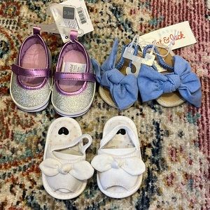 NWT 3 Pairs Baby Shoes
